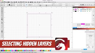How To Select Hidden Shapes Layers In Lightburn