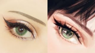 Cat Eye Make ????????? | Tutorial: Anime Eye Makeup 262