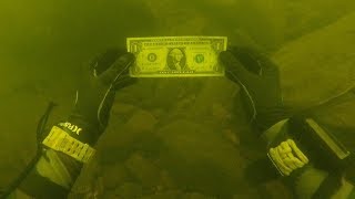I Found Money While Cleaning a Trash Pile Underwater in River! (Scuba Diving) I Found Money While Cleaning a Trash Pile Underwater in River! (Scuba Diving)