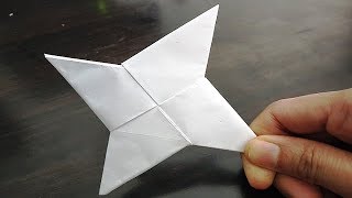 Diy - How To Make A Paper Ninja Star Shuriken - Origami Paper Ninja Star Shuriken