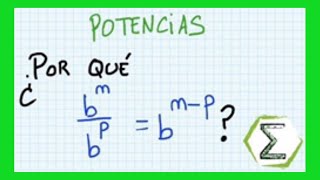 Resta de exponentes en potencias de misma base | CURSO de POTENCIACIÓN Clase #3