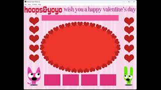 Smilebox - Hoops And Yoyo - Kissy Valentine Template Rare