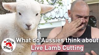 Australians React To Real Footage Of Live Lamb Cutting