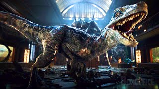 Indorraptor Vs. Velocirraptor Pelea Final Juric World El Reino Caído Clip En Español