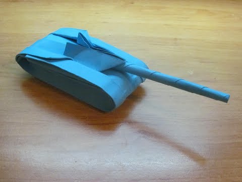 Как сделать танки из бумаги только из бумаги Как сделать танки из бумаги только из бумаги