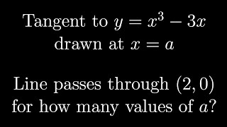 Point on line of tangency - Oxford Mathematics Subject Test 2021