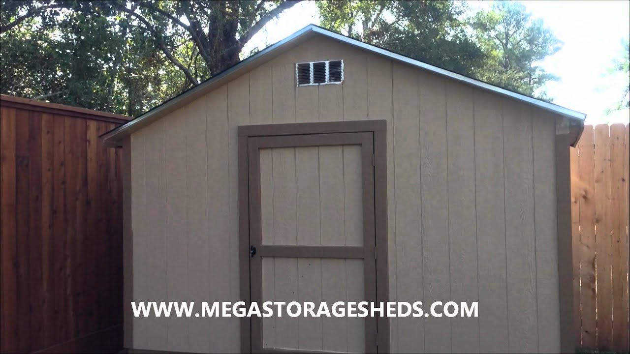 Storage Sheds Houston, Tx (12x8x9) - YouTube