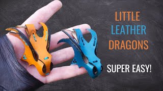 Diy Dragon Leather Keychain Pattern. Easy Keychain Tutorial.