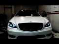 2012 Mercedes Benz S550 AMG Wrapped in Satin White by DBX