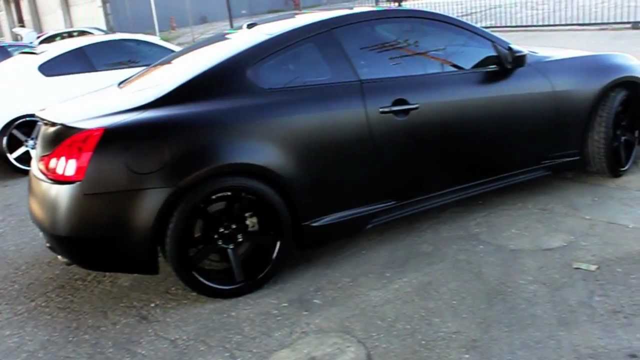 Infiniti G37 Coupe Black Rims