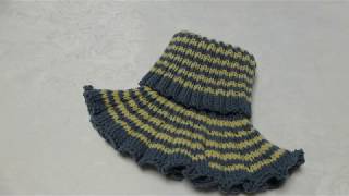 How to knit childrens neckwarmer / pullover scarf, step by step (design 2)