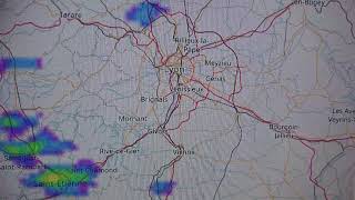Image radar de la supercellule de Feyzin(69)