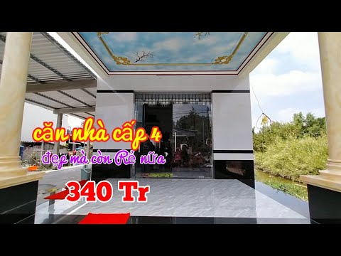 Nhà cấp 4 đẹp rẻ nông thôn miền Tây với dt 5 x 18m có cpxd 340tr
