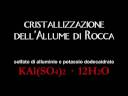 cristallizzazione;