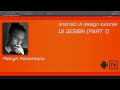 Android UI design tutorial: UI Design (part 1)
