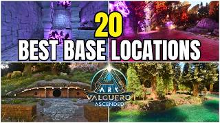 Top 20 Best Pve Base Locations Valguero Ark Survival Ascended