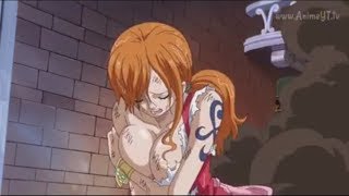 One piece capitulo 819 Luffy y nami escapan