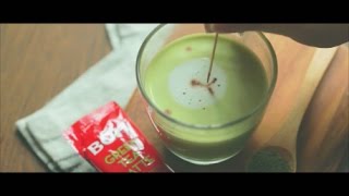 BOH Green Tea Latte - Latte Art