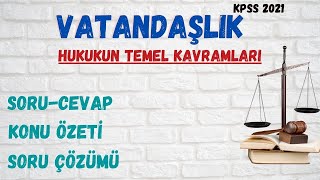 Kpss-Önlisans-Yurtdışı Öğretmenlik 2021 Vatandaşlık Hukukun Temel Kavramları