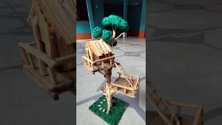 Miniature Wooden Tree House