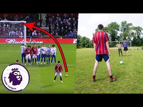 RECREATING THE BEST PREMIER LEAGUE GOALS! | RONALDO FREE KICK, HENRY VOLLEY AND MORE...