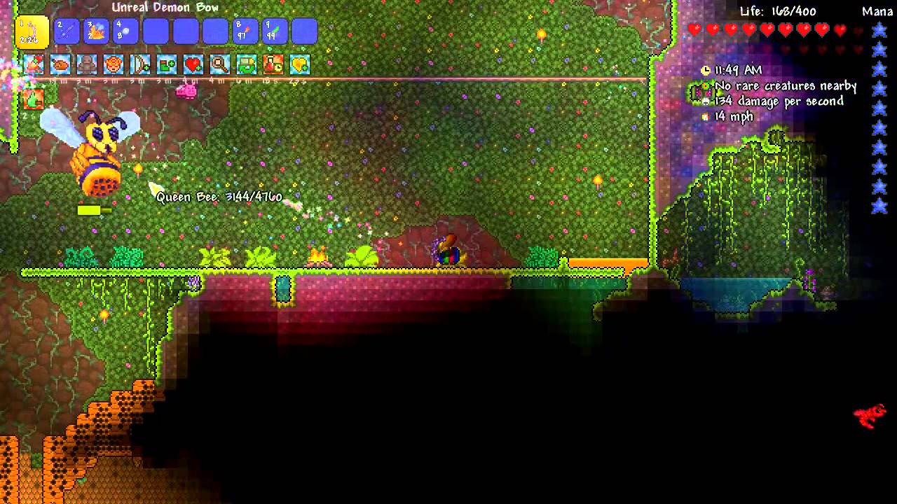 Terraria Expert Queen Bee Kill Nude Youtube 9546 | Hot Sex Picture