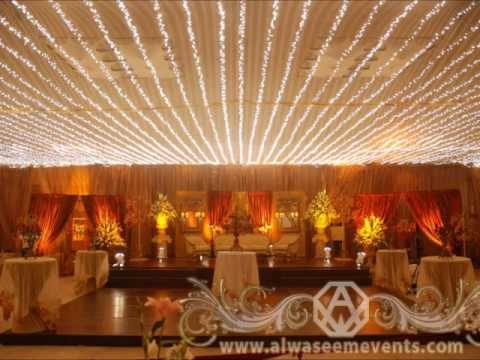 Walima Function Extravagant Blaze Themed Weddings Stages Design in 