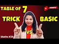 Best Trick for the Table of 7 | Arti ki Maths Trick | Vedic #Maths #shorts