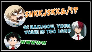 [ENG SUB] BNHA Radio: Bakugou's voice is too loud for the mic