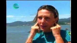 Karol Peixe Mergulho em apneia na Ilha de Florianopolis