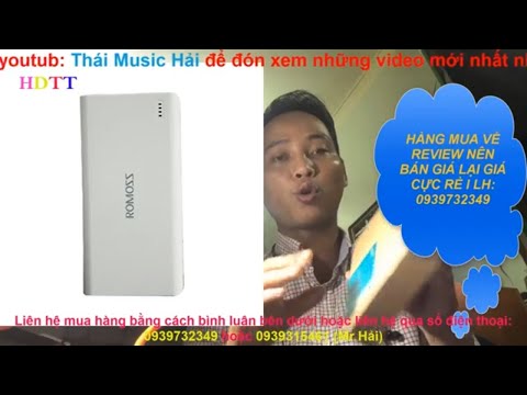Rewiew sạc dự phòng romoss 20000mah l Bất ngờ khi rẻ mà cực chất lượng l Sạc 1 lần được 6 cái Đt.