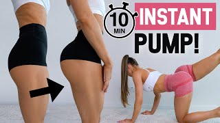 Get INSTANT BOOTY PUMP in JUST 10 MIN! - Floor Only, No Squats, No Equipment, At