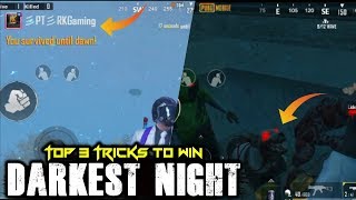 Top 3 Tricks to Win Darkest Night | PUBG Mobile New EvoZone Mode Tricks