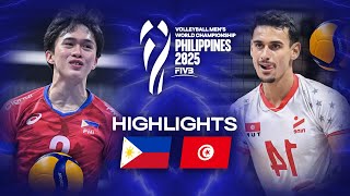 Philippines Vs. Tunisia - Mens World Championship 2025 - Match Highlights