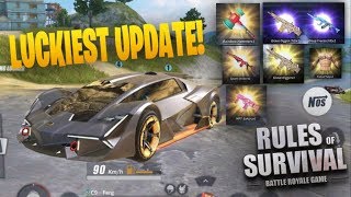 The Luckiest Supply Opening In Rules Of Survival History New Ros Mobile Update Insane