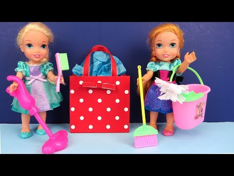 Mother's Day ! Elsa and Anna toddlers - Surprise - Cleaning - Gifts