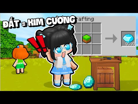 Mèo Simmy Thử Thách Sinh Tồn "MỌI THỨ ĐIỀU BẰNG 1 CỤC ĐẤT" Trong Mini World
