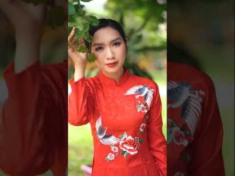 ÁO DÀI CƯỚI GẤM THÊU TAY