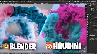 Mixed colored smoke simulation   blender