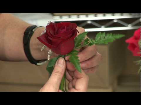 Wedding Flowers Floral Arrangements How to Make a Boutonniere for a 