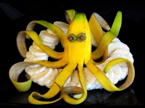 Как сделать бананы для украшения