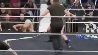 Strong Female Wrestler Maria Manic Lift And Carry