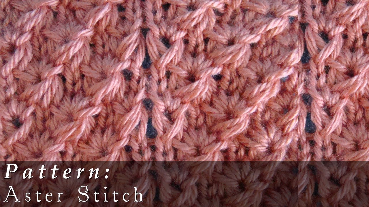 Aster Stitch Knit Slipped Stitches - YouTube