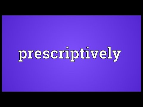 Header of prescriptively