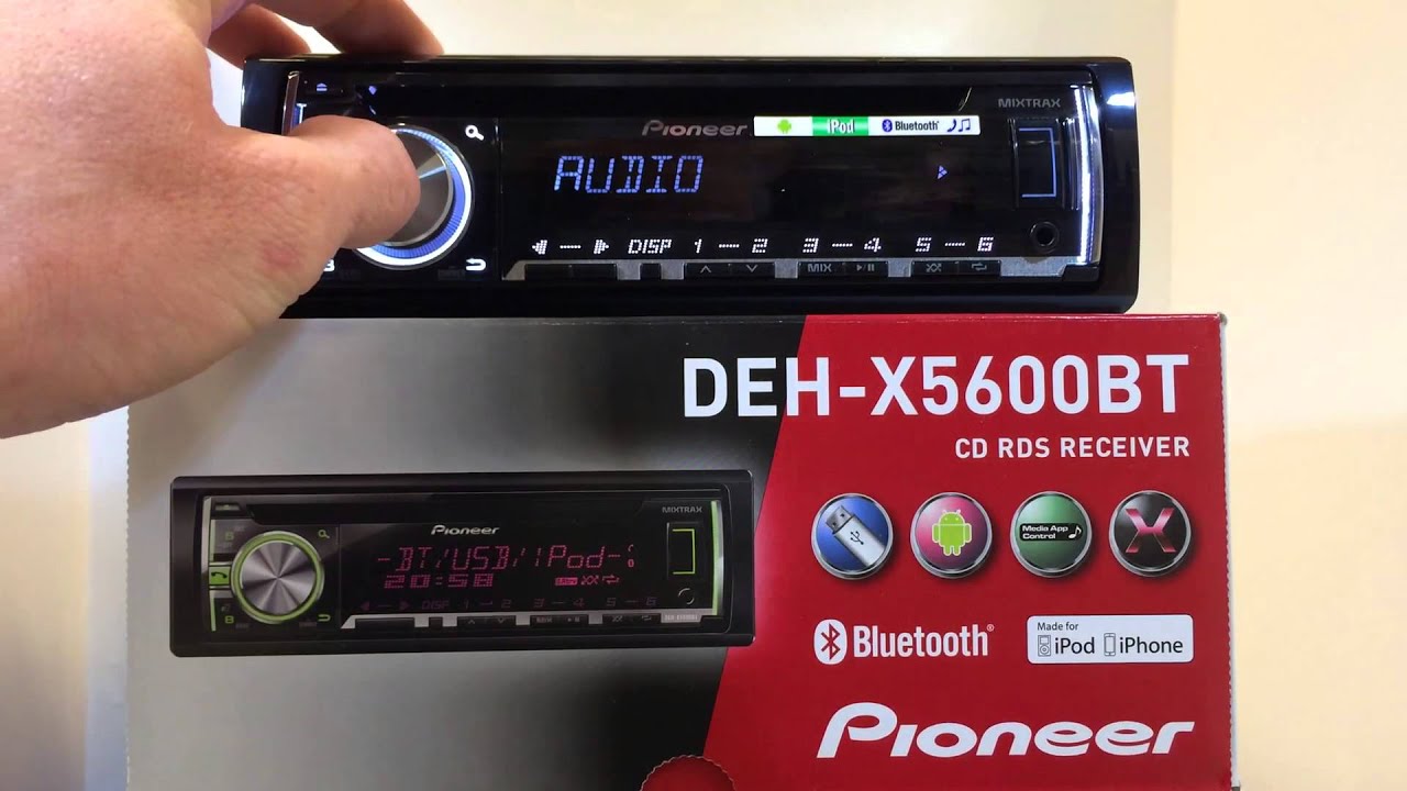 Pioneer DEH-X5600BT - MKLSHOP.DK - YouTube