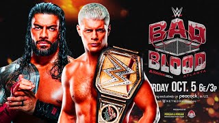 Wwe Bad Blood 2024 Matchcard Prediction