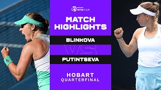 Anna Blinkova vs. Yulia Putintseva | 2023 Hobart International | WTA Match Highlights