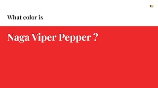 Naga Viper Pepper Color Hex Cool Red Color Ed292B