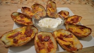 Loaded Potato Skins - How to make Loaded Potato Skins (Football Food - Appetizers) Loaded Potato Skins - How to make Loaded Potato Skins (Football Food - Appetizers)