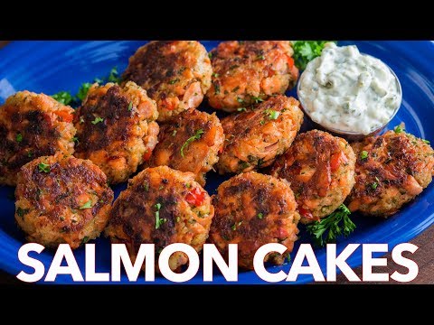 VIDEO : how to make salmon cakes recipe - quick and easy salmon patties - thesethesesalmonpatties are flaky, tender and so flavorful. the crisp edges and big bites of flakedthesethesesalmonpatties are flaky, tender and so flavorful. the c ...